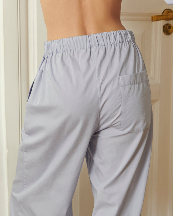 Vintage Pajama Pants Cotton Comfort in Baby Blue