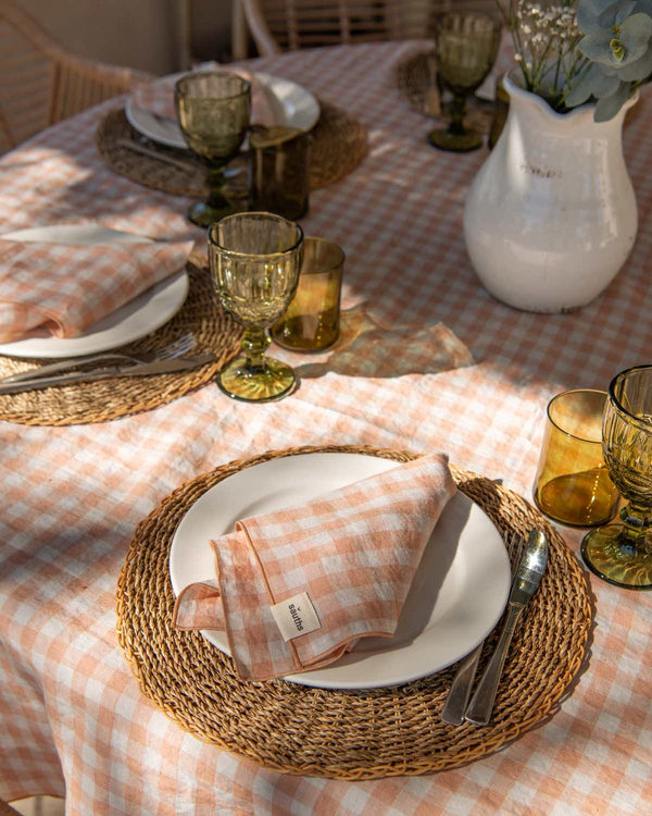 Gingham Linen Napkin